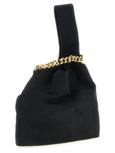 Stella Mccartney Wristlet Suede Handbag Black