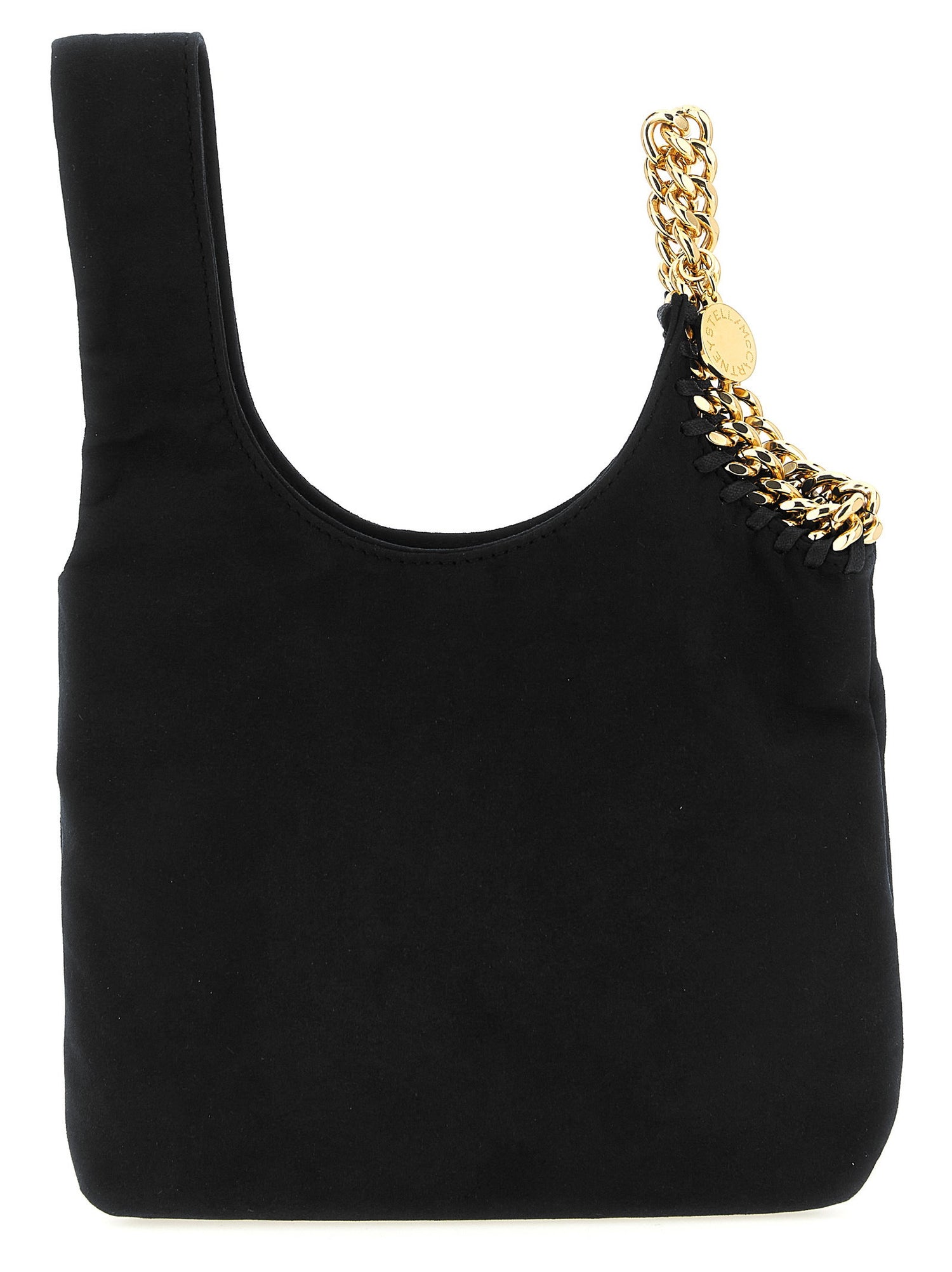Stella Mccartney Wristlet Suede Handbag Black