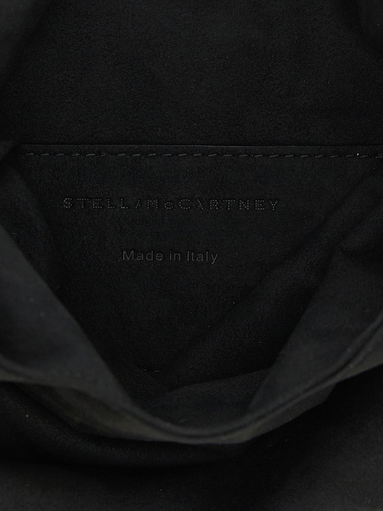 Stella Mccartney Wristlet Suede Handbag Black