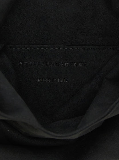 Stella Mccartney Wristlet Suede Handbag Black