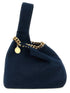 Stella Mccartney Null Suede Handbag Blue