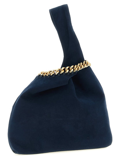 Stella Mccartney Null Suede Handbag Blue