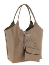 Stella Mccartney Logo Reversible Shopping Bag Gray