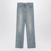 Valentino Light Blue Washed Denim Jeans Blue