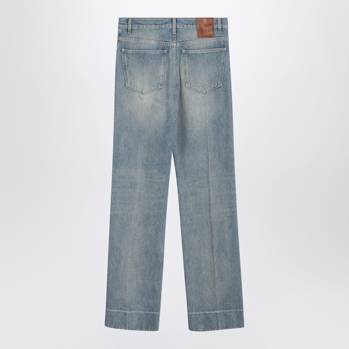 Valentino Light Blue Washed Denim Jeans Blue