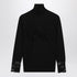 Valentino Black Wool Top with Lace Inserts Black