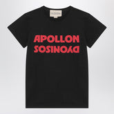 Valentino Black T-shirt with Apollon and Dionysos Print Black