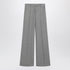 Valentino Vichy-Check Wool-Blend Palazzo Trousers Print