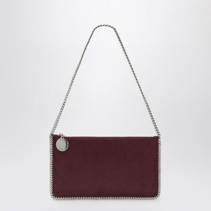 Stella McCartney Falabella Plum Vegan Shoulder Clutch Bag Burgundy