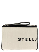 Stella Mccartney Logo Clutch Bag Beige