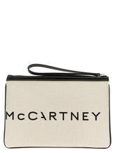Stella Mccartney Logo Clutch Bag Beige