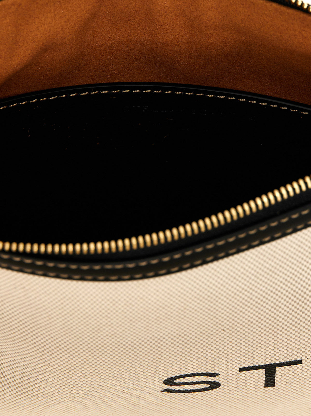 Stella Mccartney Logo Clutch Bag Beige