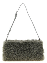 Stella Mccartney Shearling Clutch Gray
