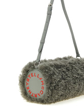 Stella Mccartney Shearling Clutch Gray