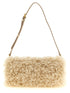 Stella Mccartney Shearling Clutch Beige