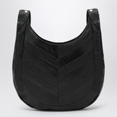 Valentino Garavani Small Chevron-Pattern Nappa Hobo Bag Black