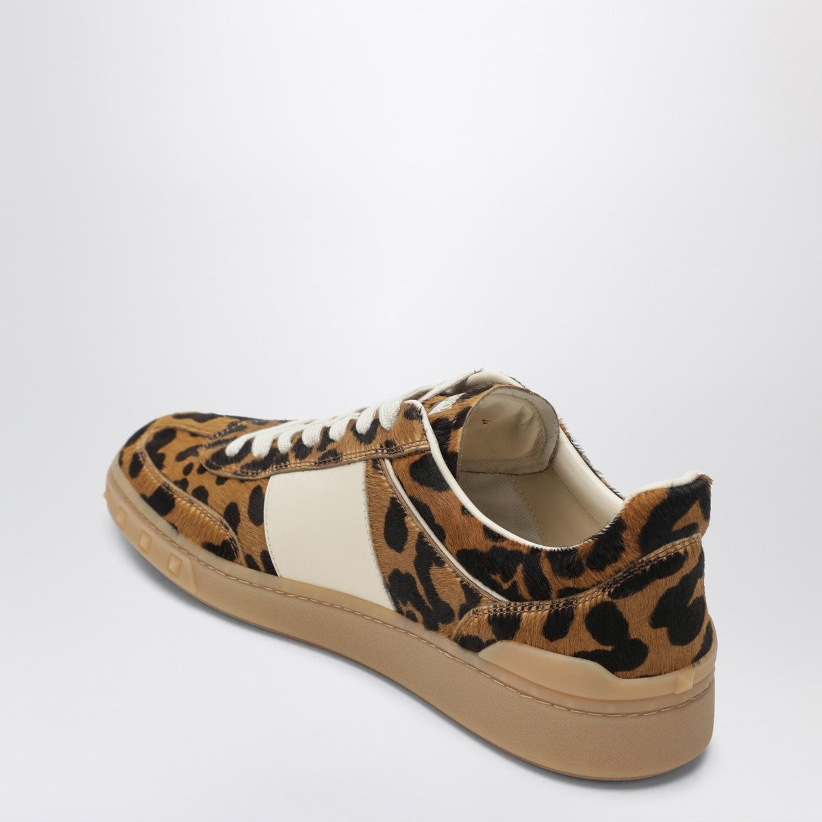 Valentino Garavani Upvillage pony-effect calfskin sneakers brown