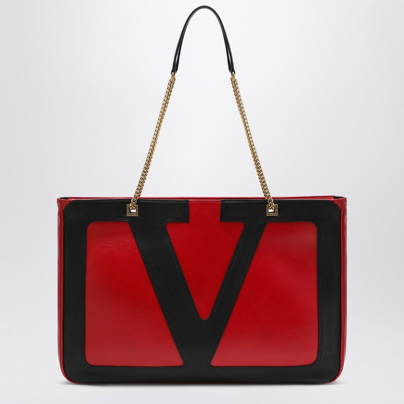 Valentino Garavani Large Viva Superstar Shopper Bag Red