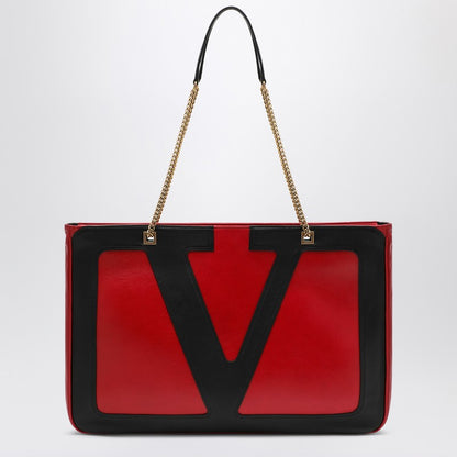 Valentino Garavani Large Viva Superstar Shopper Bag Red