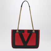 Valentino Garavani Viva Superstar Small Leather Shoulder Bag Red