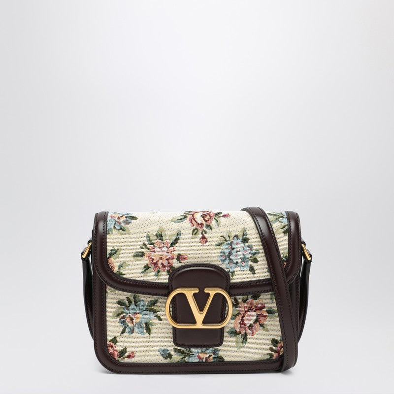 Valentino Garavani Small Jacquard Papier Floral Shoulder Bag Multicolor