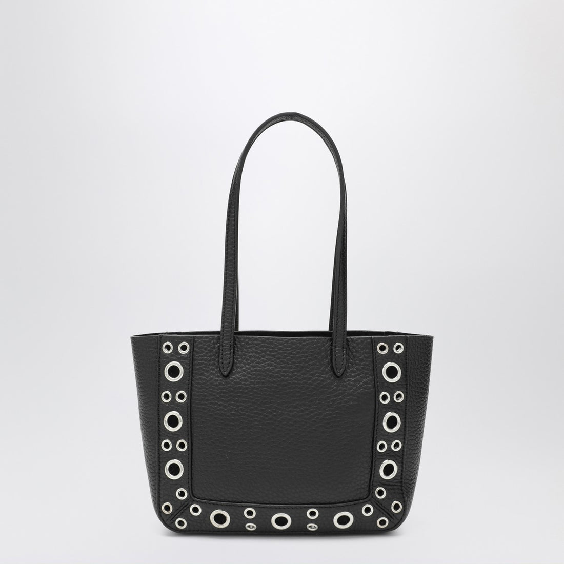 Valentino Garavani Mini Nellcôte Grained Calfskin Shopper Bag Black
