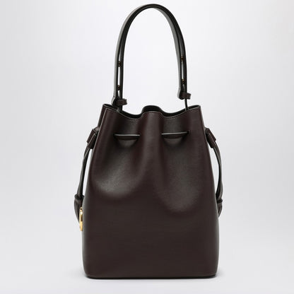 Valentino Garavani So Seau Leather Bucket Bag Brown