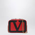 Valentino Garavani Viva Superstar chain belt bag in red and black leather red