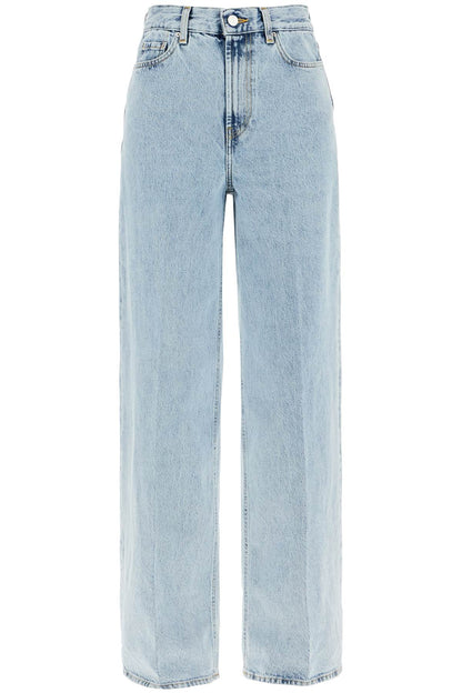 Wide leg jeans in organic cotton