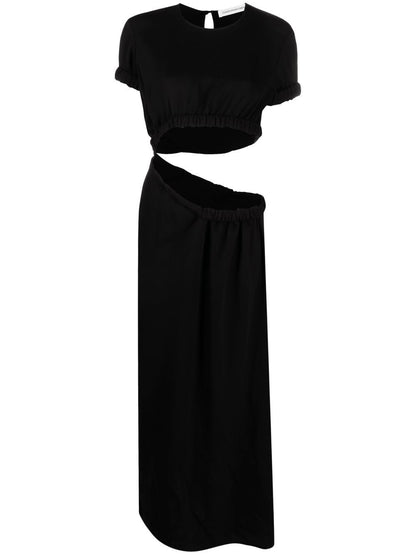 Cut-out t-shirt maxi dress