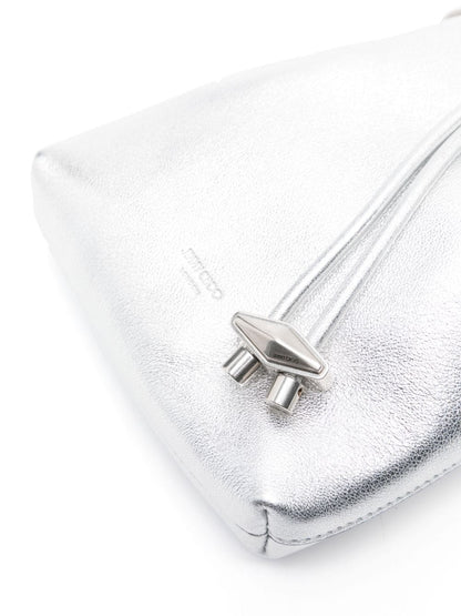 Silver Mini Bucket Bag