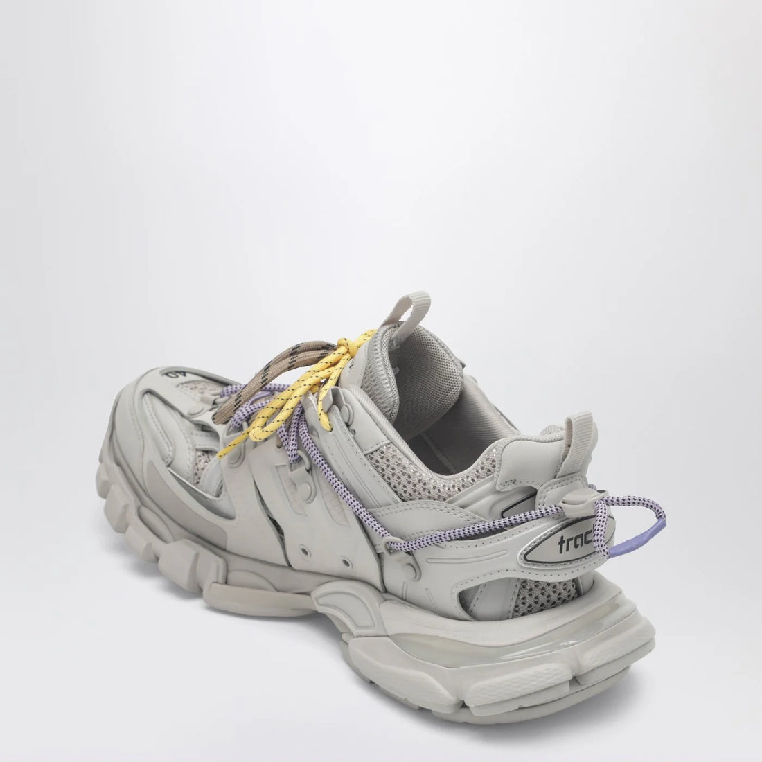 Balenciaga Track Trail Sneakers In Yellow, Purple, Brown And Black - Multicolor