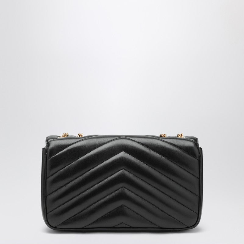 Saint Laurent Medium LouLou quilted leather shoulder bag black