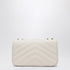 Saint Laurent Medium LouLou Cream Quilted Leather Shoulder Bag White