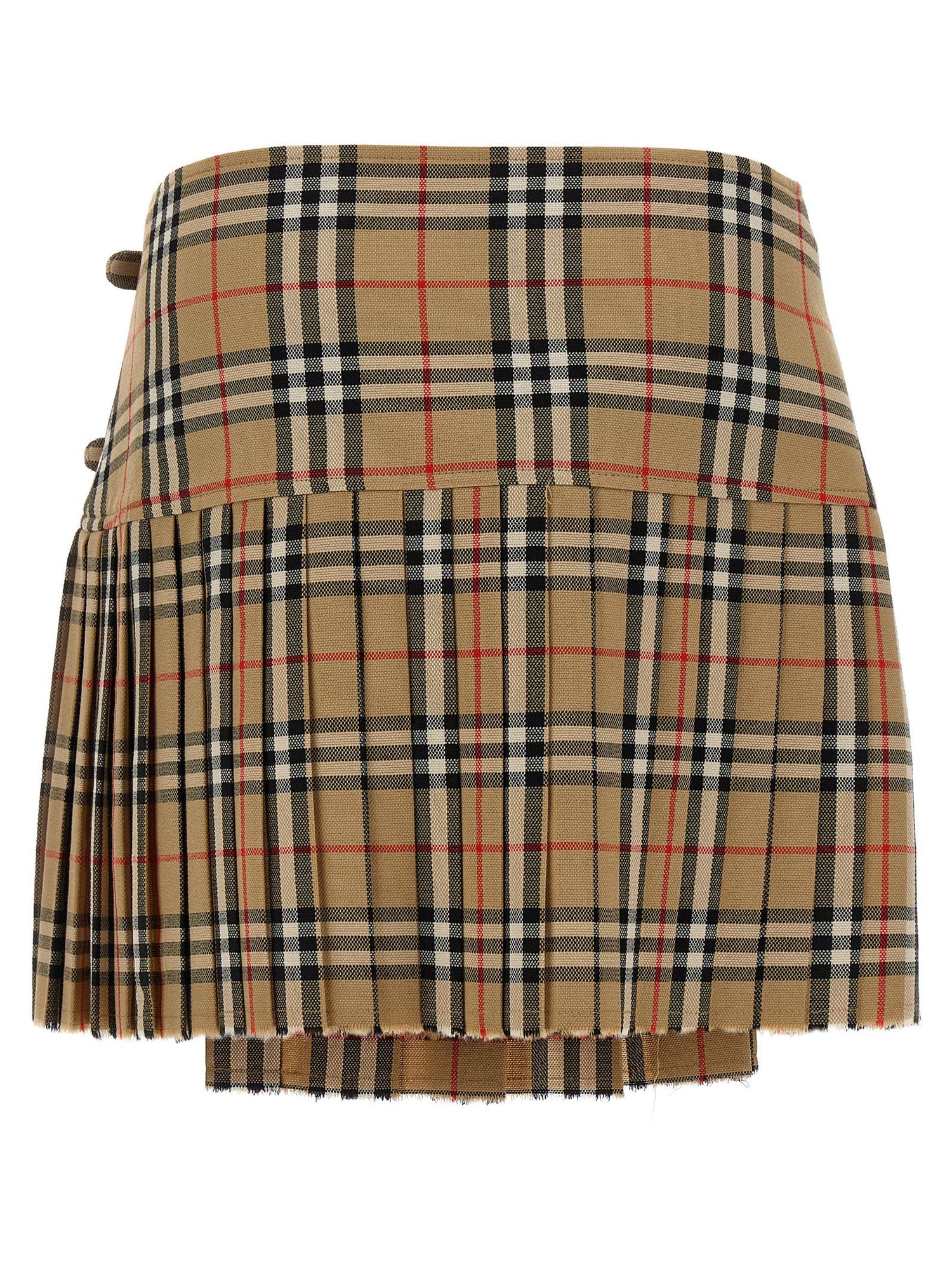 Burberry Kilt Skirt Beige