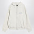 balenciaga back logo cotton hoodie white