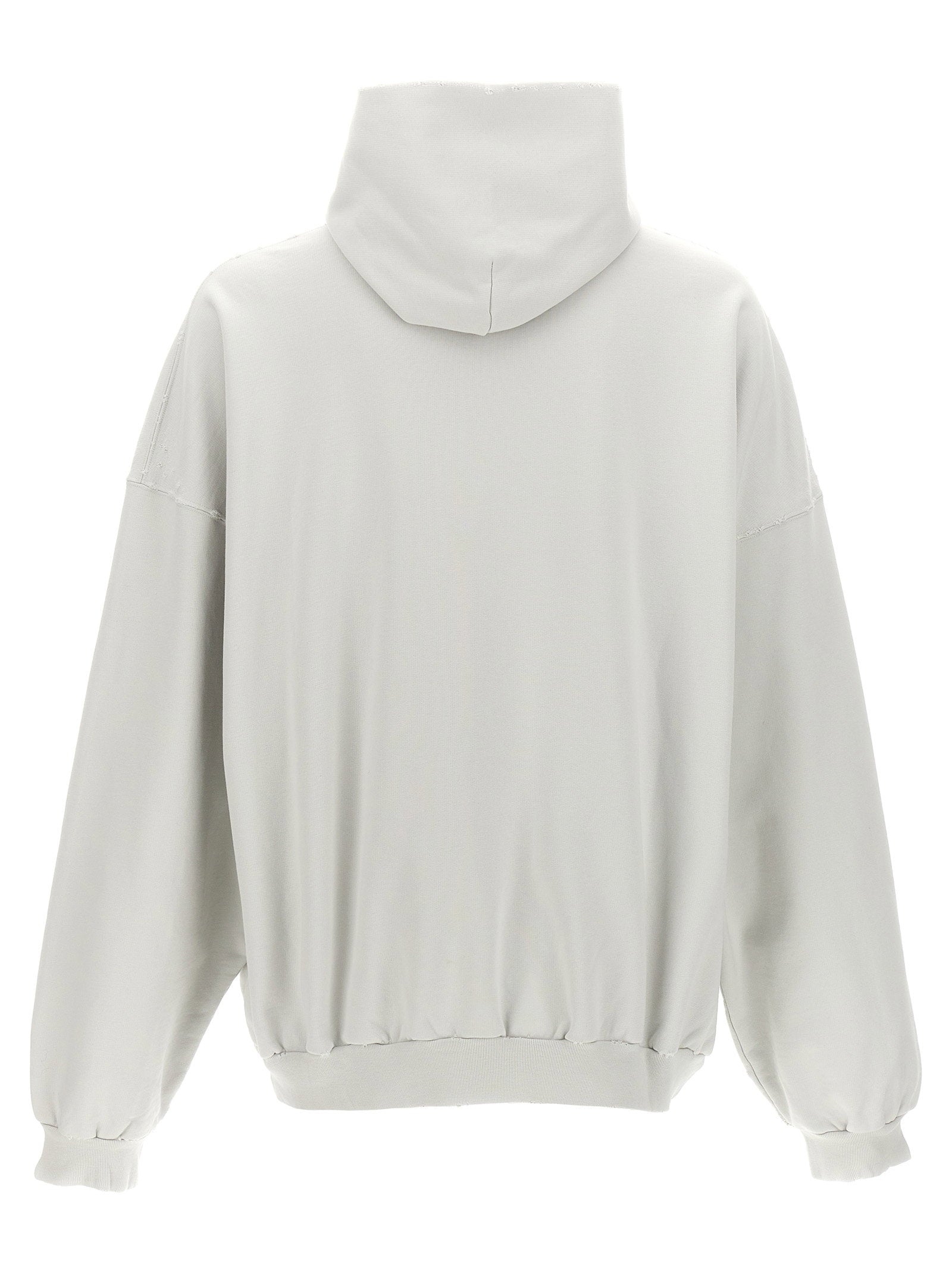 Balenciaga 3b Liquefied Hoodie White