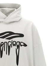 Balenciaga 3b Liquefied Hoodie White