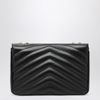 Saint Laurent LouLou Large Quilted Leather Shoulder Bag Black