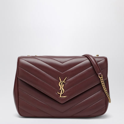 Saint Laurent Large LouLou Leather Bag Hot Wine