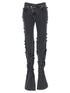 Alexander McQueen Jeans Asymmetric Closure Black