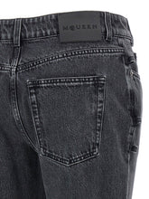 Alexander McQueen Jeans Asymmetric Closure Black