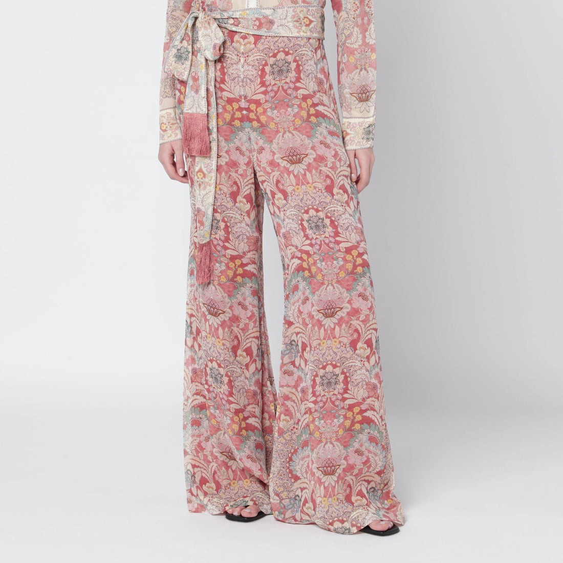 Zimmermann Rebellion Flared Trousers Red