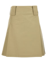 Burberry Pleated Skirt Beige