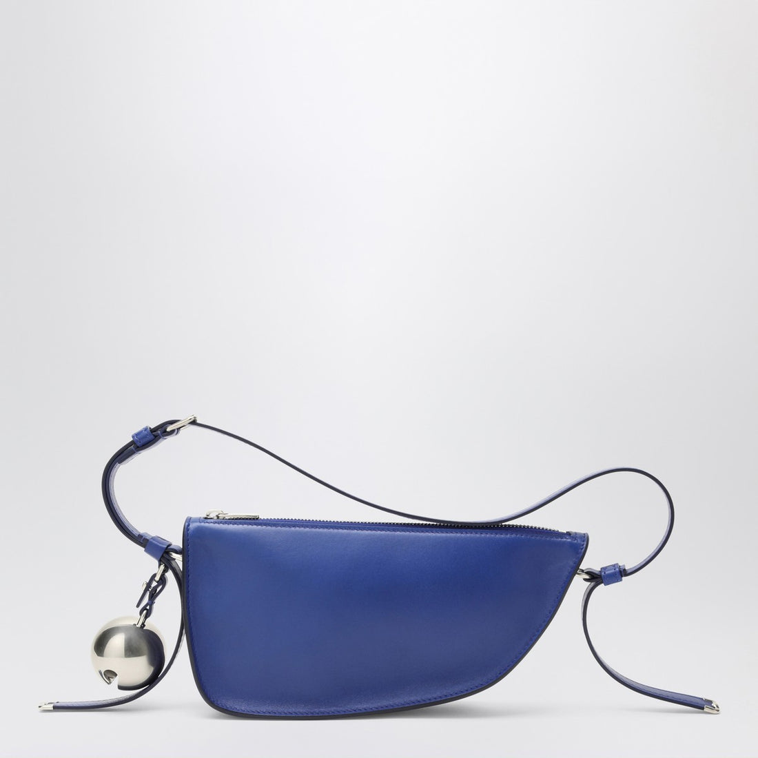 Burberry Medium Shield Shoulder Bag in Blue Leather Blue