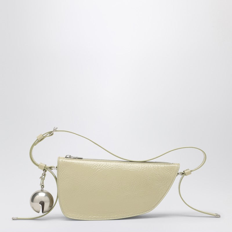 Burberry Small Shield Lambskin Leather Shoulder Bag Light Green Green