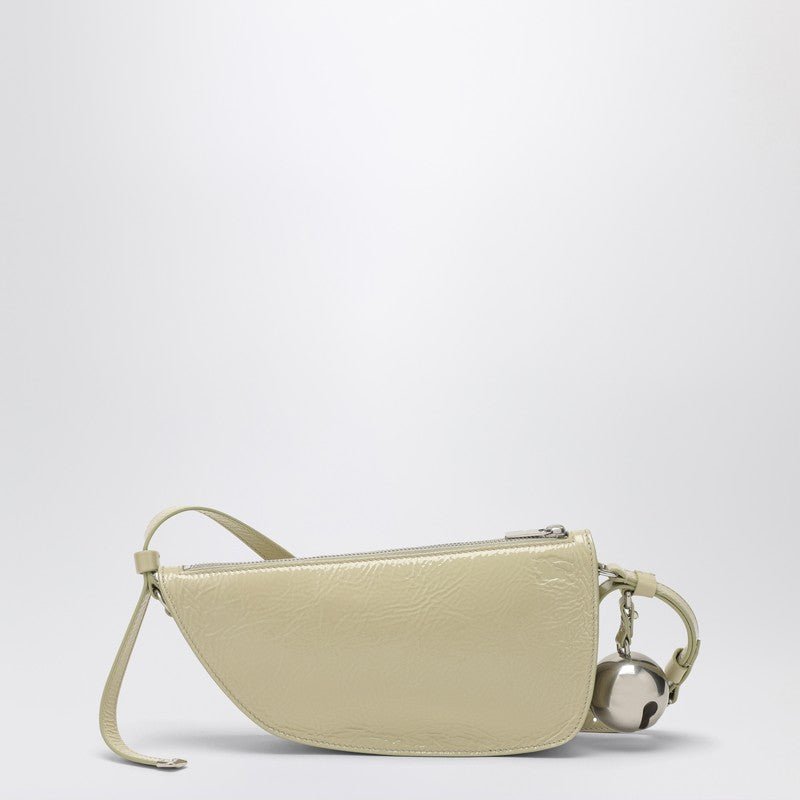 Burberry Small Shield Lambskin Leather Shoulder Bag Light Green Green