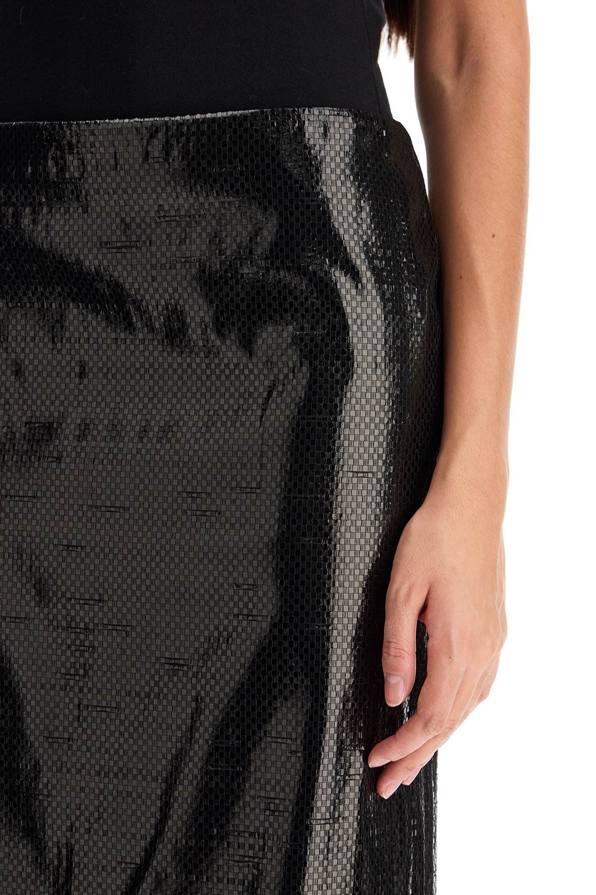 Alexander Mcqueen Silk Midi Pencil Skirt 