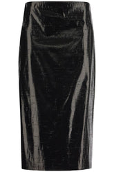 Alexander Mcqueen Silk Midi Pencil Skirt 