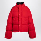 Balenciaga Reversible Red and Black Down Jacket in Technical Twill Red